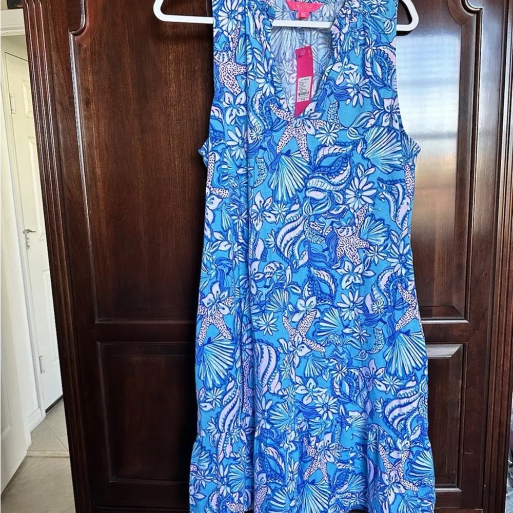 Lilly Pulitzer Blue Floral Dress